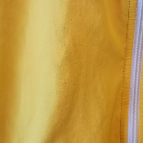 Adidas Sample Full Zip Windbreaker Track Jacket RARE Y2K Men's Size Med Yellow - Picture 11 of 16